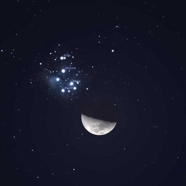 Diario Frontera, Frontera Digital,  Tecnología, ,Este lunes Las Pléyades estarán a 1.2°S de la Luna