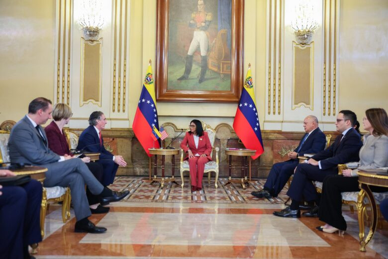 Diario Frontera, Frontera Digital,  Nacionales, ,Delcy Rodríguez y Doug Burgum discuten inversión extranjera en el sector minero