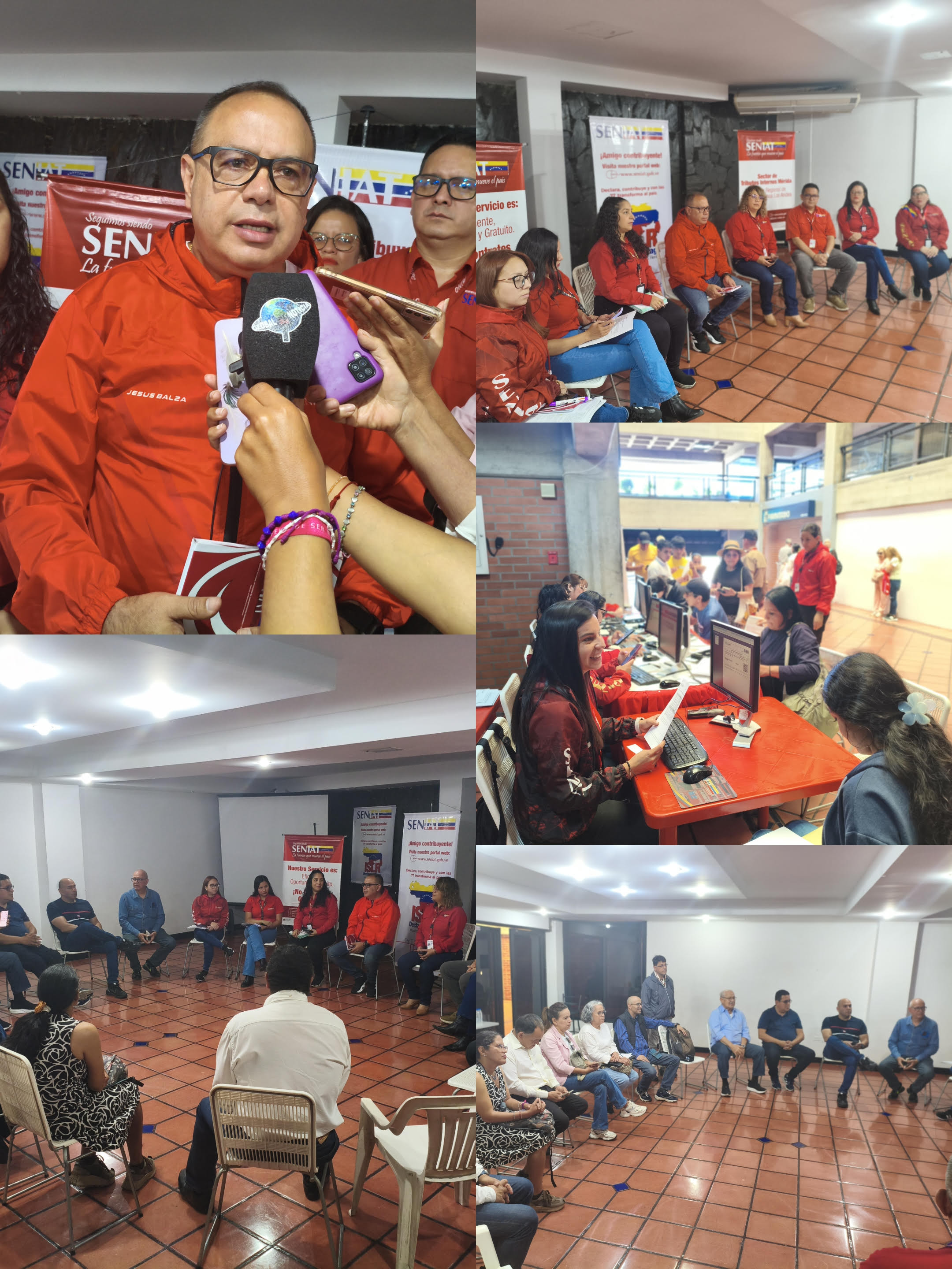 Diario Frontera, Frontera Digital,  Regionales, ,Representantes de los medios de comunicación de Mérida se encontraron con el Sector de Tributos Internos, liderado por el Lic. Jesús Balaza. Foto: Prensa STI Mérida,SENIAT Mérida insta a los contribuyentes 
a declarar el ISLR antes del 31 de marzo