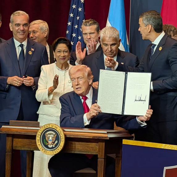 Diario Frontera, Frontera Digital,  Internacionales, ,Trump anunció una coalición militar en Latinoamérica contra carteles tras reunión con 12 presidentes de la región