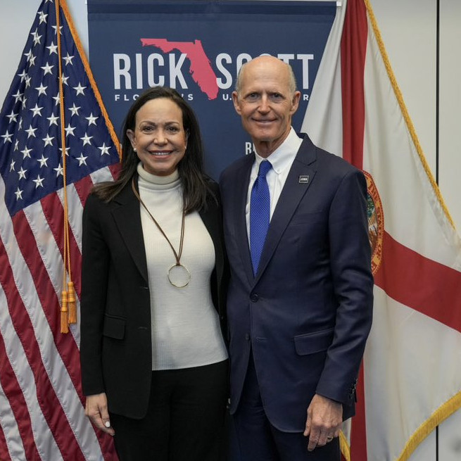 Diario Frontera, Frontera Digital,  Politica, ,Rick Scott se reúne con María Corina Machado y reafirma su compromiso con la causa democrática venezolana