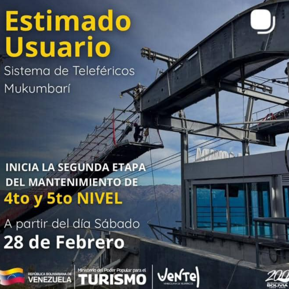 Diario Frontera, Frontera Digital,  Regionales, ,Inició la segunda etapa de mantenimiento del Teleférico Mukumbarí en Mérida