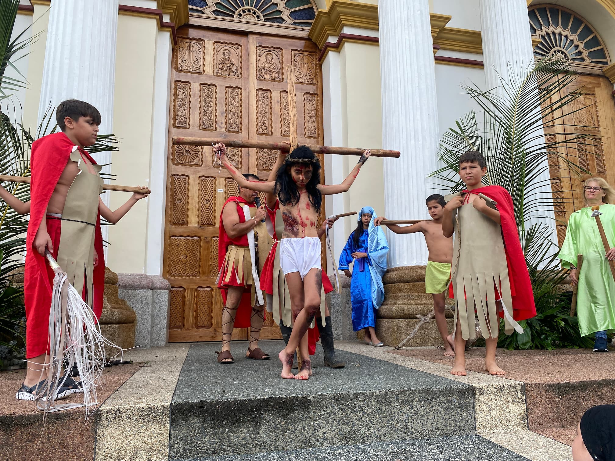 Diario Frontera, Frontera Digital,  Regionales, ,Niños de la Catequesis conmueven a Zea con el tradicional Viacrucis Viviente Infantil