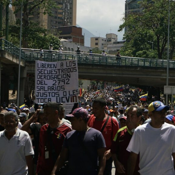 Diario Frontera, Frontera Digital,  Nacionales, ,Funcionarios impidieron que la marcha de trabajadores llegara al Palacio de Miraflores