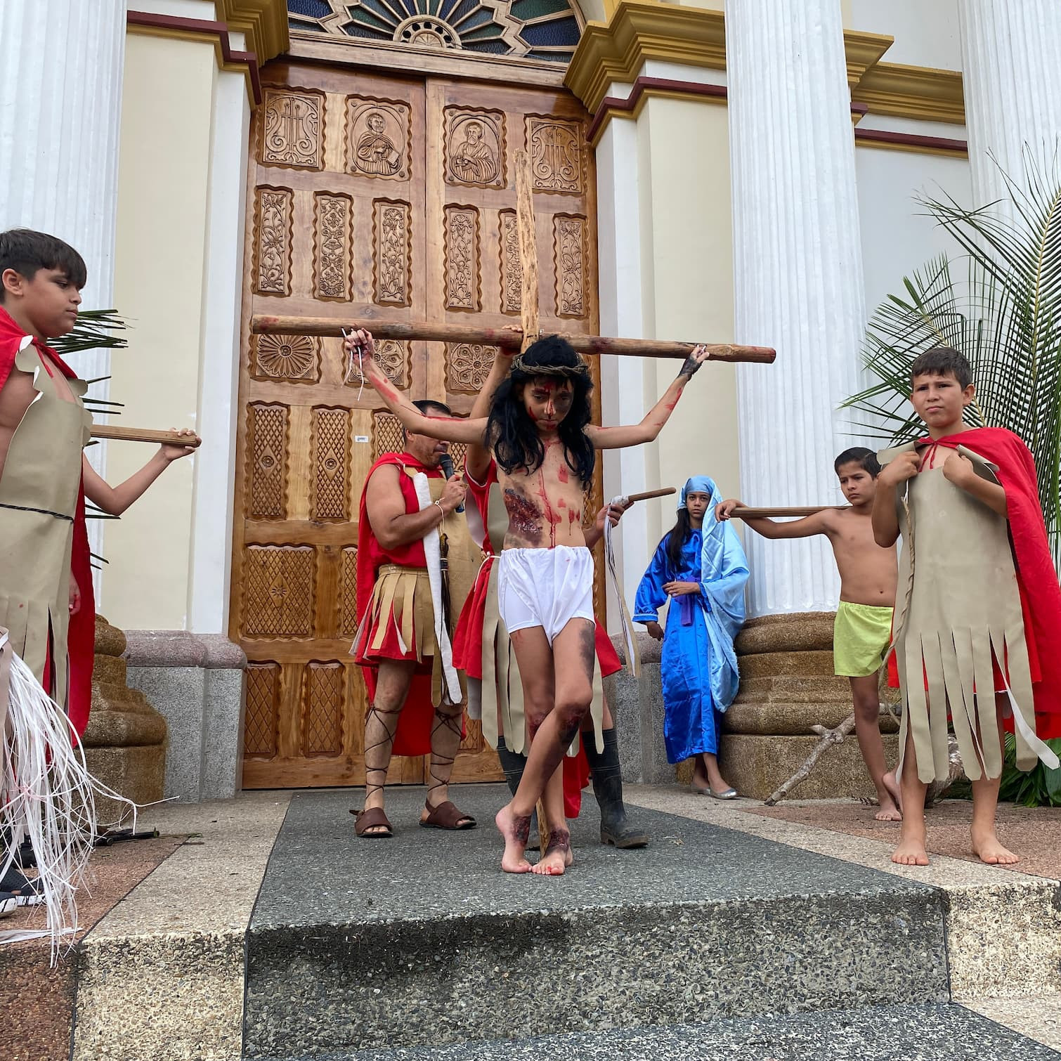 Diario Frontera, Frontera Digital,  Regionales, ,Niños de la Catequesis conmueven a Zea con el tradicional Viacrucis Viviente Infantil