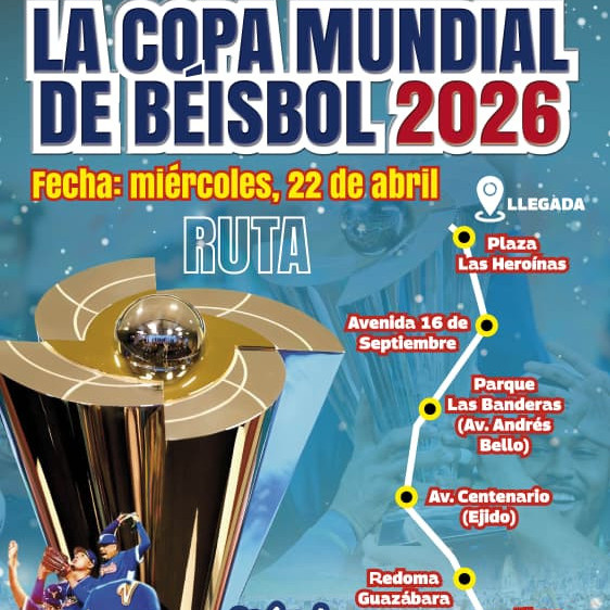 Diario Frontera, Frontera Digital,  Regionales, ,El Trofeo del Clásico Mundial de Béisbol llega a Mérida este miércoles