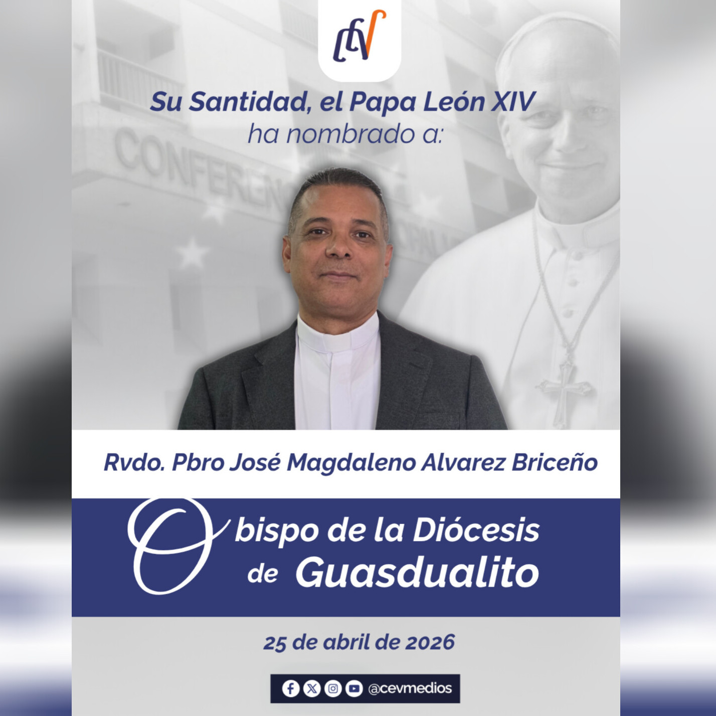 Diario Frontera, Frontera Digital,  Nacionales, ,De la tierra de la paz a los llanos de Apure: Pbro. José Magdaleno Alvarez Briceño, 
nuevo Obispo de Guasdualito
