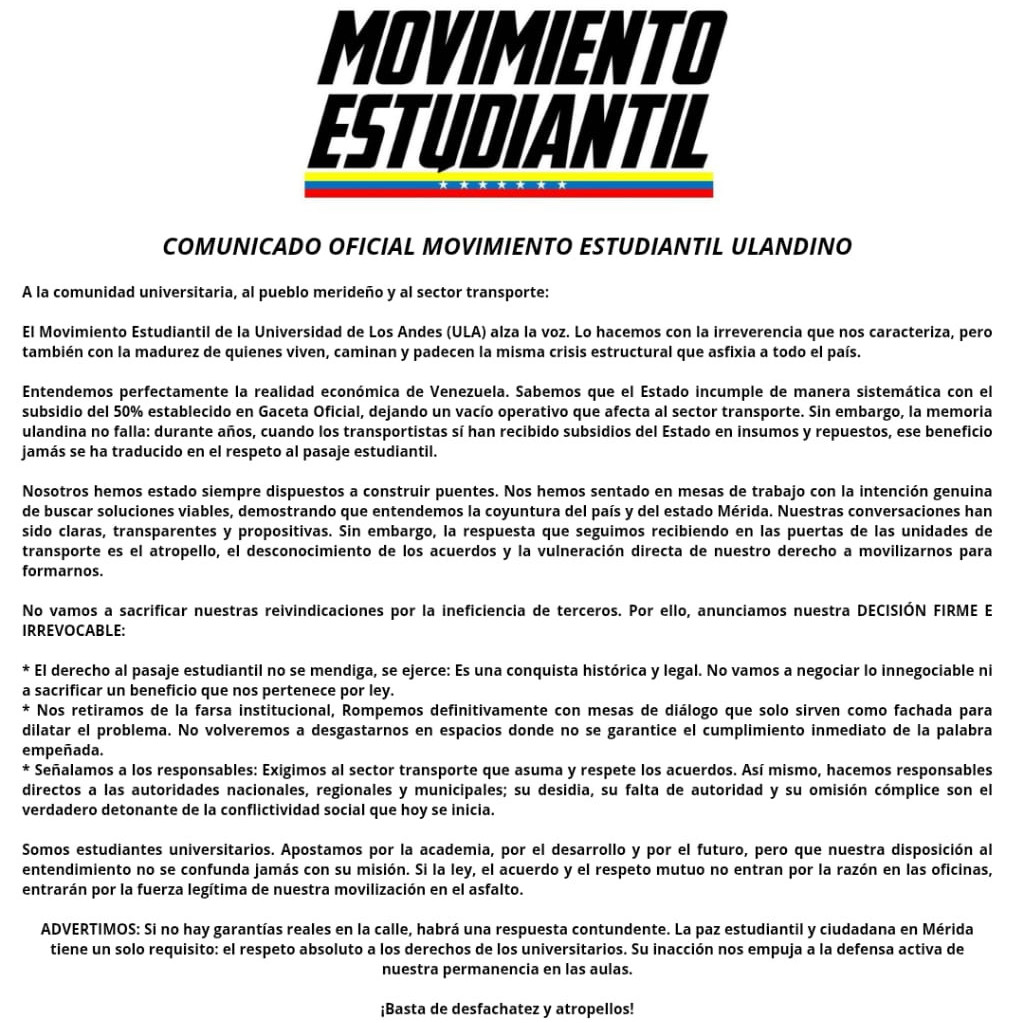 Diario Frontera, Frontera Digital,  Regionales, ,Movimiento Estudiantil Ulandino denuncia atropellos 
y exige respeto al pasaje de los estudiantes