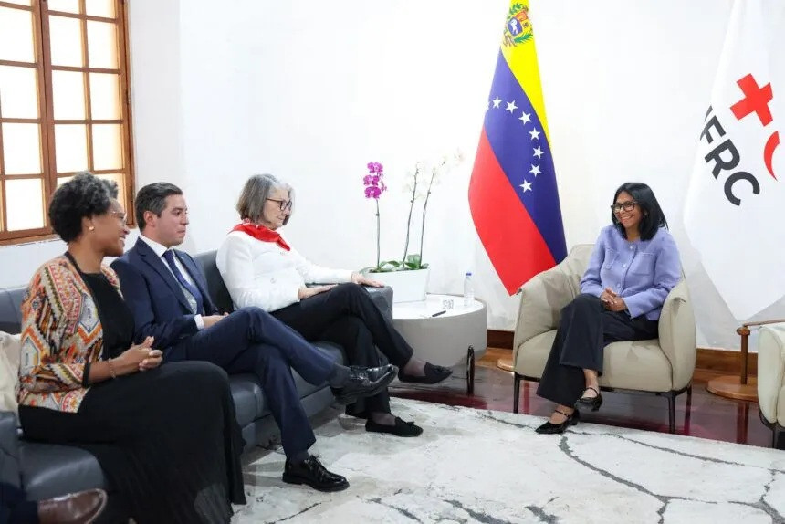 Diario Frontera, Frontera Digital,  Nacionales, ,Delcy Rodríguez se reunió con la jefa de la Cruz Roja Internacional para fortalecer cooperación en Venezuela