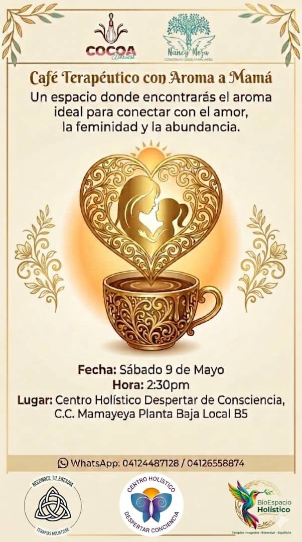 Diario Frontera, Frontera Digital,  Regionales, ,Los organizadores invitan a la comunidad merideña a sumarse a esta celebración especial, que se convierte en un camino de amor y abundancia para rendir homenaje a las madres,Mérida se prepara para el IV Café Terapéutico “Con Aroma a Mamá”