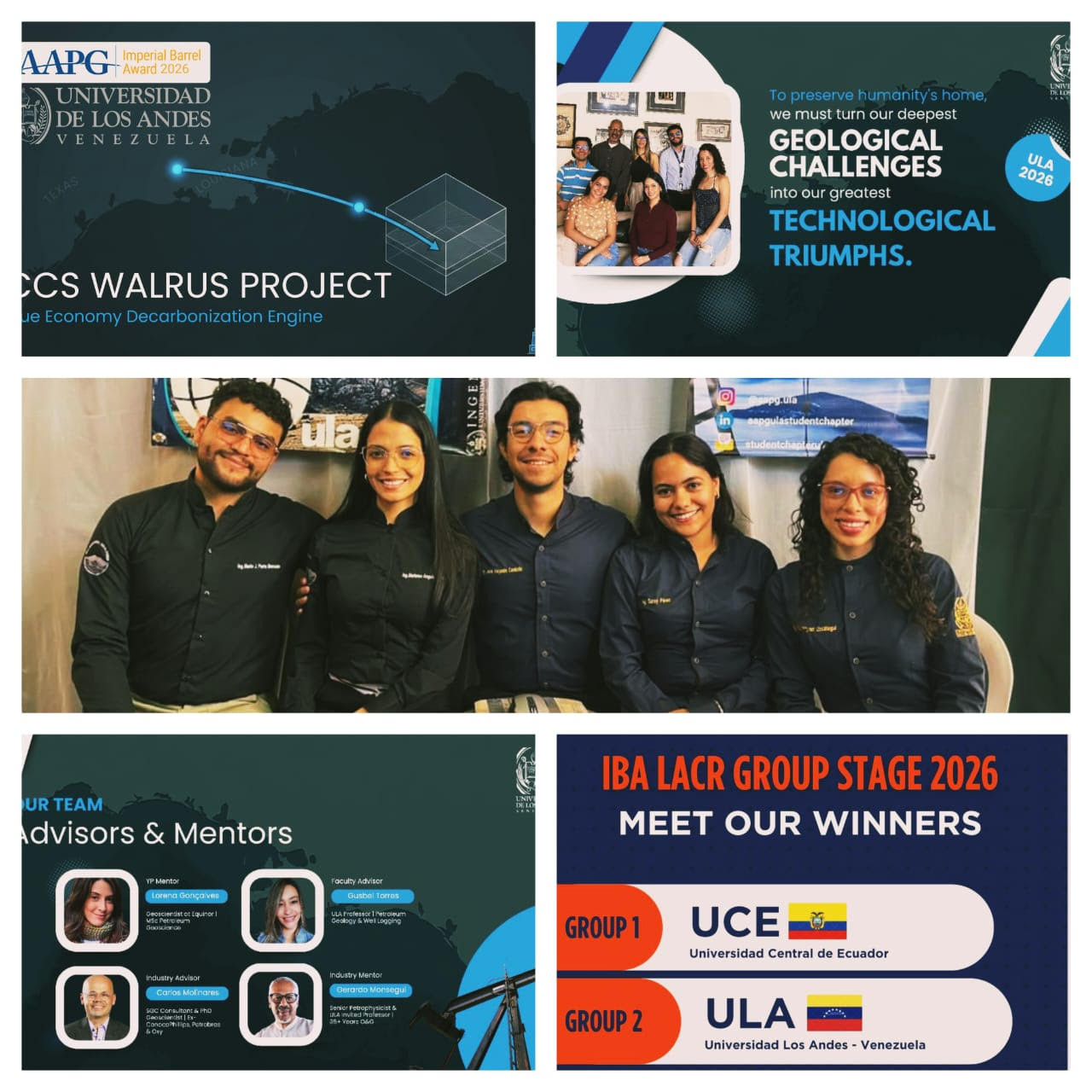 Diario Frontera, Frontera Digital,  Regionales, ,El equipo está integrado por Saray Pérez, Francyret Uzcátegui, Mario Parra, Marianne Angulo D’Alto y José Alejandro Caraballo como capitán,Estudiantes de Ingeniería Geológica de la ULA clasifican a semifinal del Imperial Barrel Award