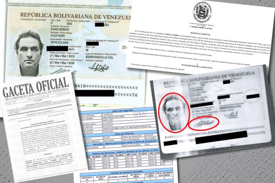 Diario Frontera, Frontera Digital,  Nacionales, ,Más que una cédula: estos son los documentos oficiales que Miraflores le dio a Álex Saab