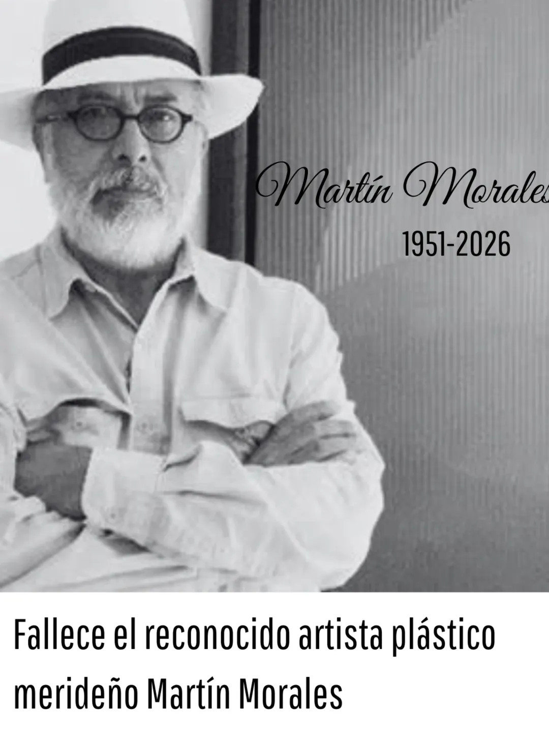 Diario Frontera, Frontera Digital,  Regionales, ,Fallece el reconocido artista plástico merideño Martín Morales