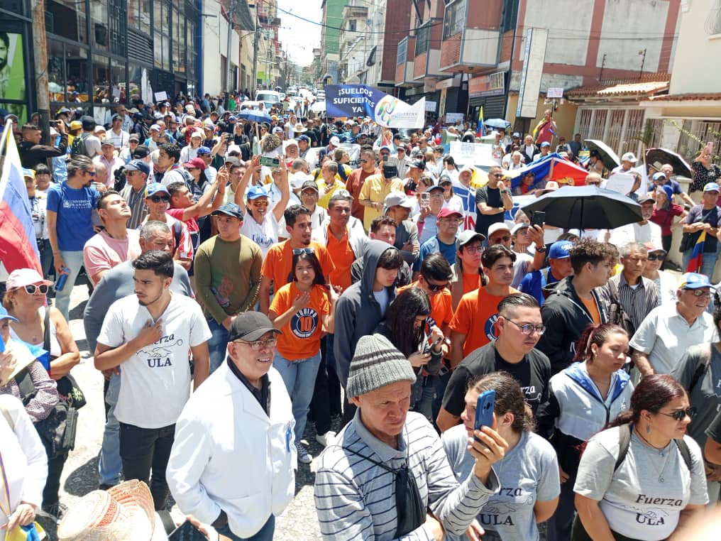 Diario Frontera, Frontera Digital,  Regionales, ,Trabajadores y estudiantes de la ULA protestan contra bonos y exigen salario justo