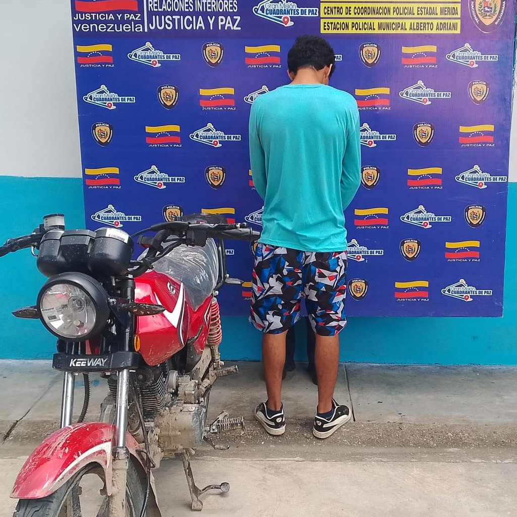 Diario Frontera, Frontera Digital,  Sucesos, ,PNB recuperó una moto hurtada y capturó a zuliano en El Vigía