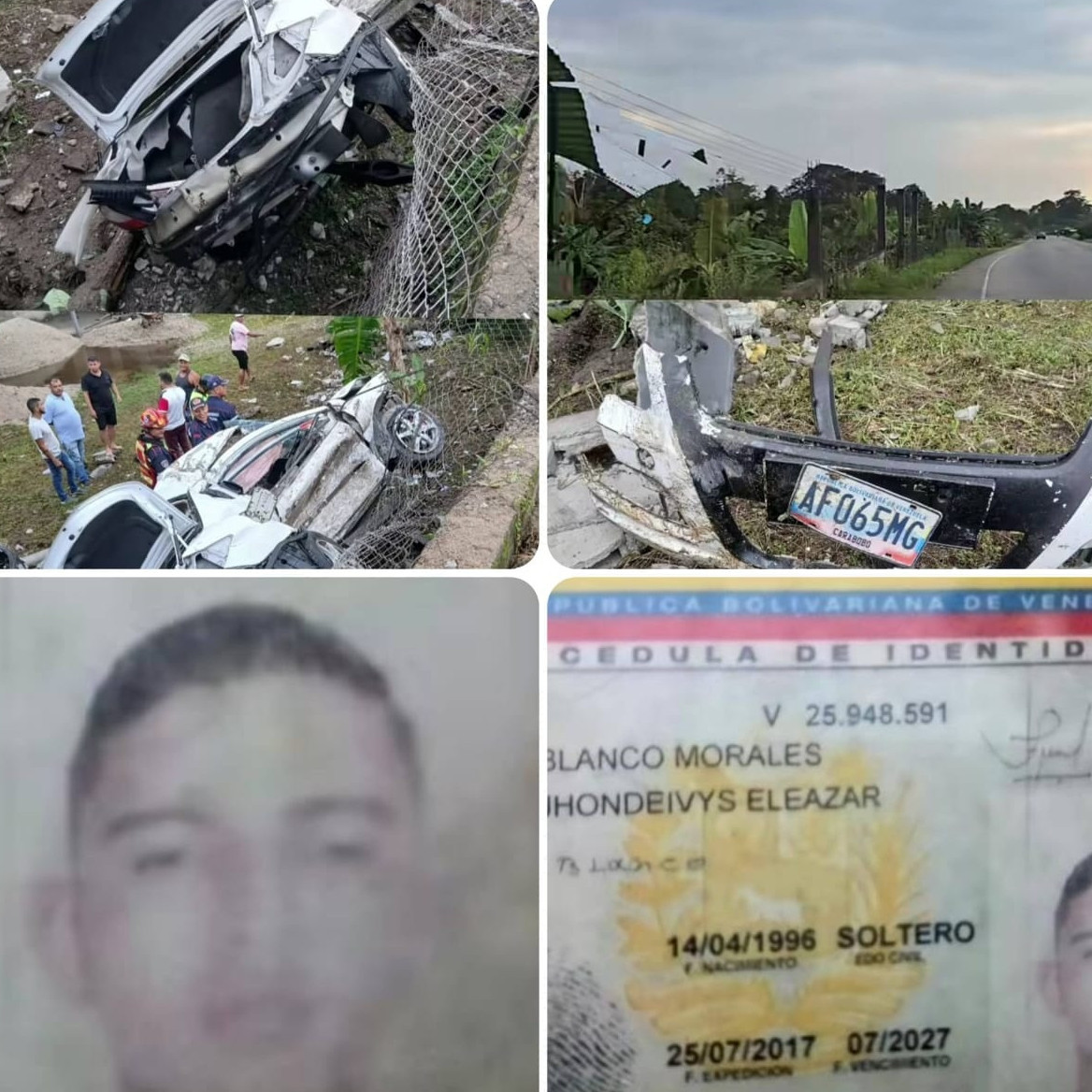 Diario Frontera, Frontera Digital,  Sucesos, ,Joven peluquero resultó lesionado tras volcamiento en la zona Panamericana de Mérida