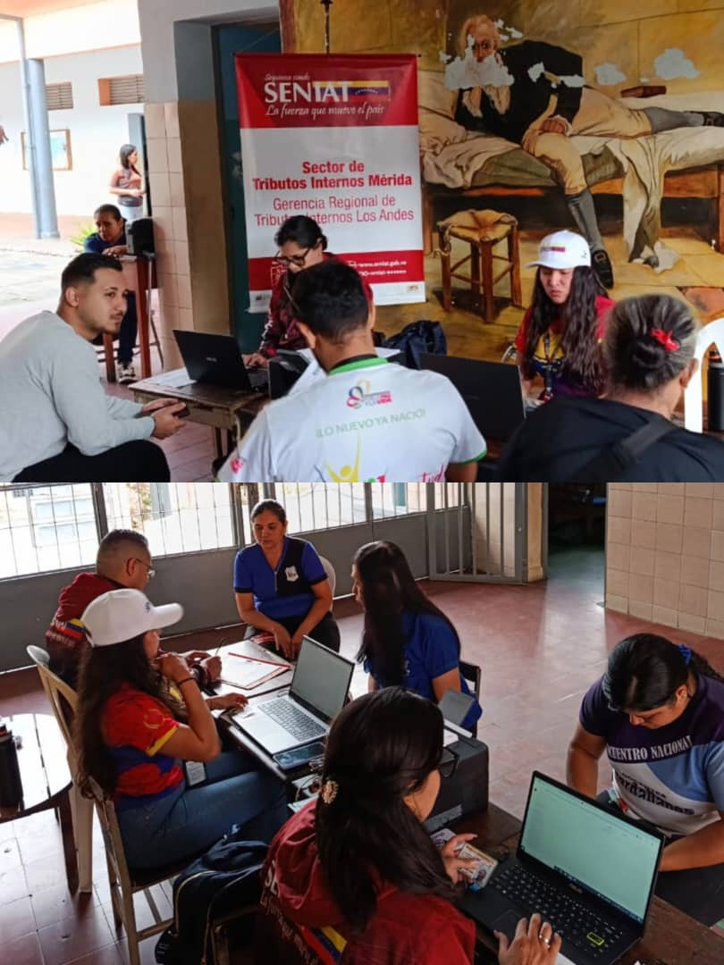 Diario Frontera, Frontera Digital,  Regionales, ,Estas acciones se ejecutan bajo los lineamientos y el direccionamiento estratégico del Superintendente Nacional Aduanero y Tributario, José David Cabello Rondón,SENIAT Mérida continúa fortaleciendo la atención tributaria 
en las instituciones educativas del estado