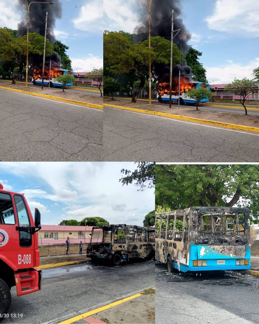 Diario Frontera, Frontera Digital,  Sucesos, ,El Departamento de Gestión de Riesgos del cuerpo bomberil iniciará las investigaciones de rigor para determinar las causas que provocaron el siniestro.,Bomberos sofocaron incendio de buseta en El Vigía