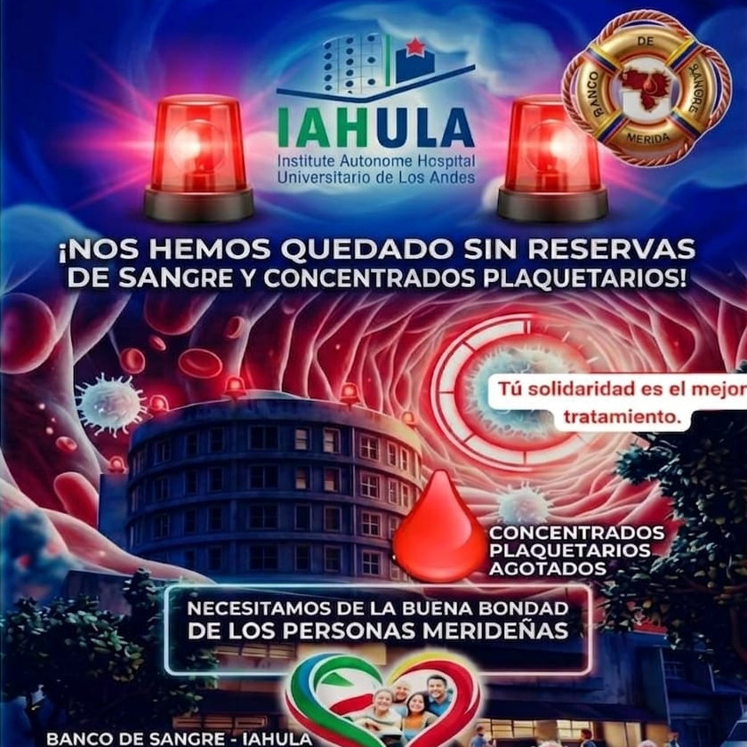 Diario Frontera, Frontera Digital,  Salud, ,Banco de Sangre del Iahula se quedó sin reservas y pide apoyo urgente