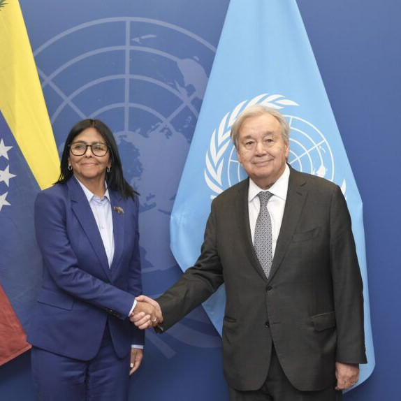 Diario Frontera, Frontera Digital,  Internacionales, ,Delcy Rodríguez se reunió con el secretario general de la ONU antes de su encuentro con Trump en Nueva York