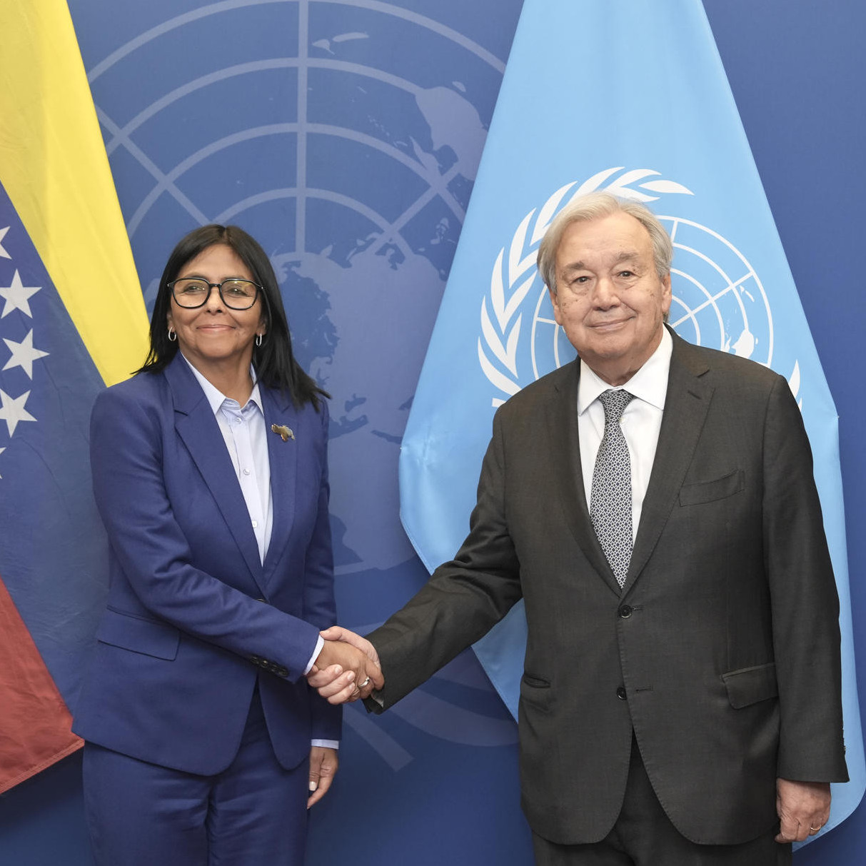 Diario Frontera, Frontera Digital,  Internacionales, ,Delcy Rodríguez se reúne con el secretario general de la ONU
durante su primera jornada diplomática en Nueva York
